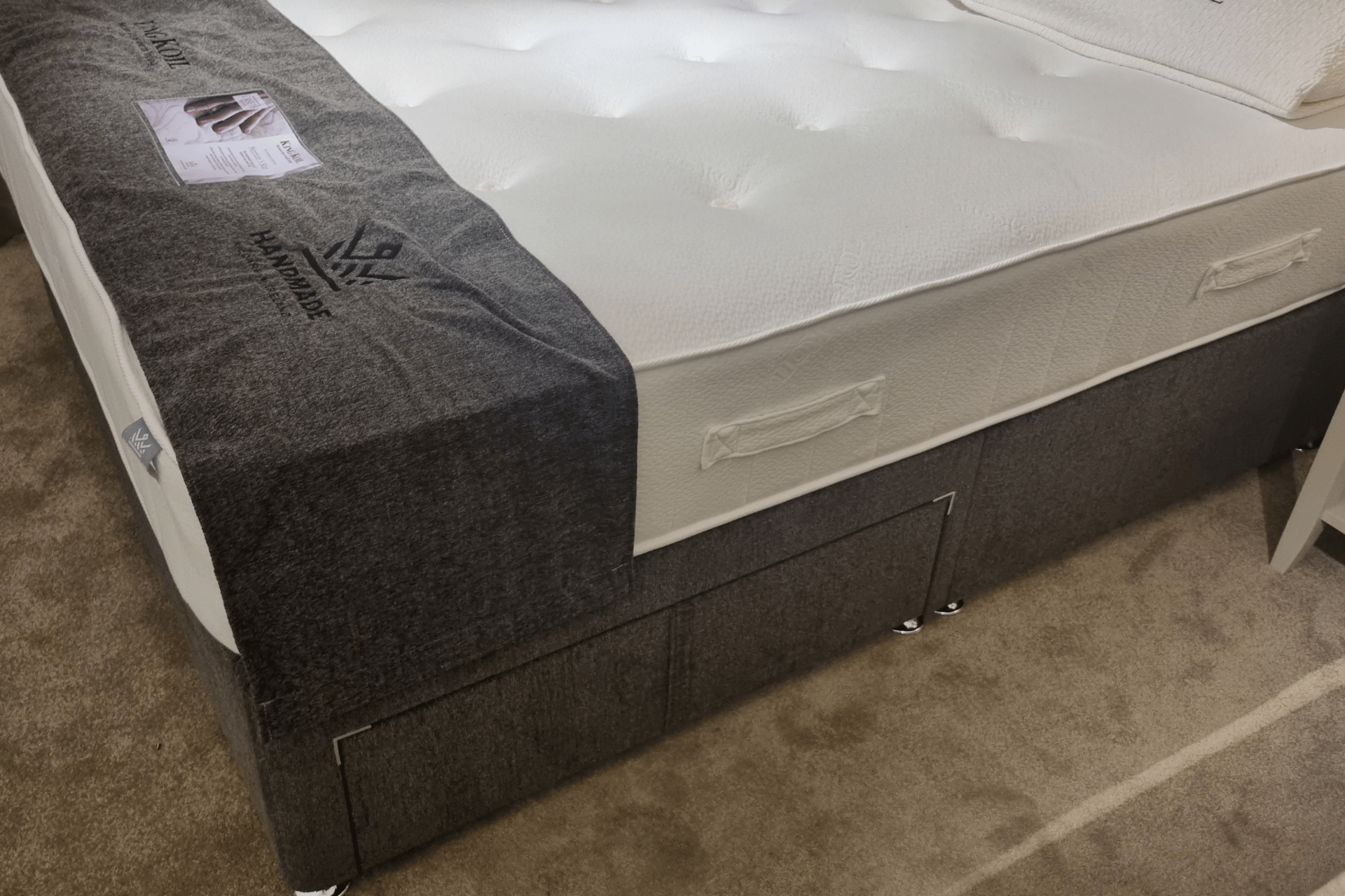 Merrion 5 Star Bed Set - Mattress, Two Drawer Base & Headboard - Clearance Cork