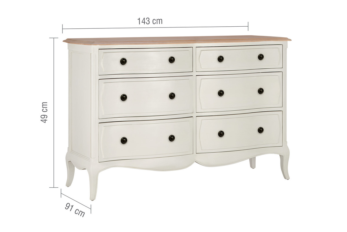 Amelie 6 Drawer Chest