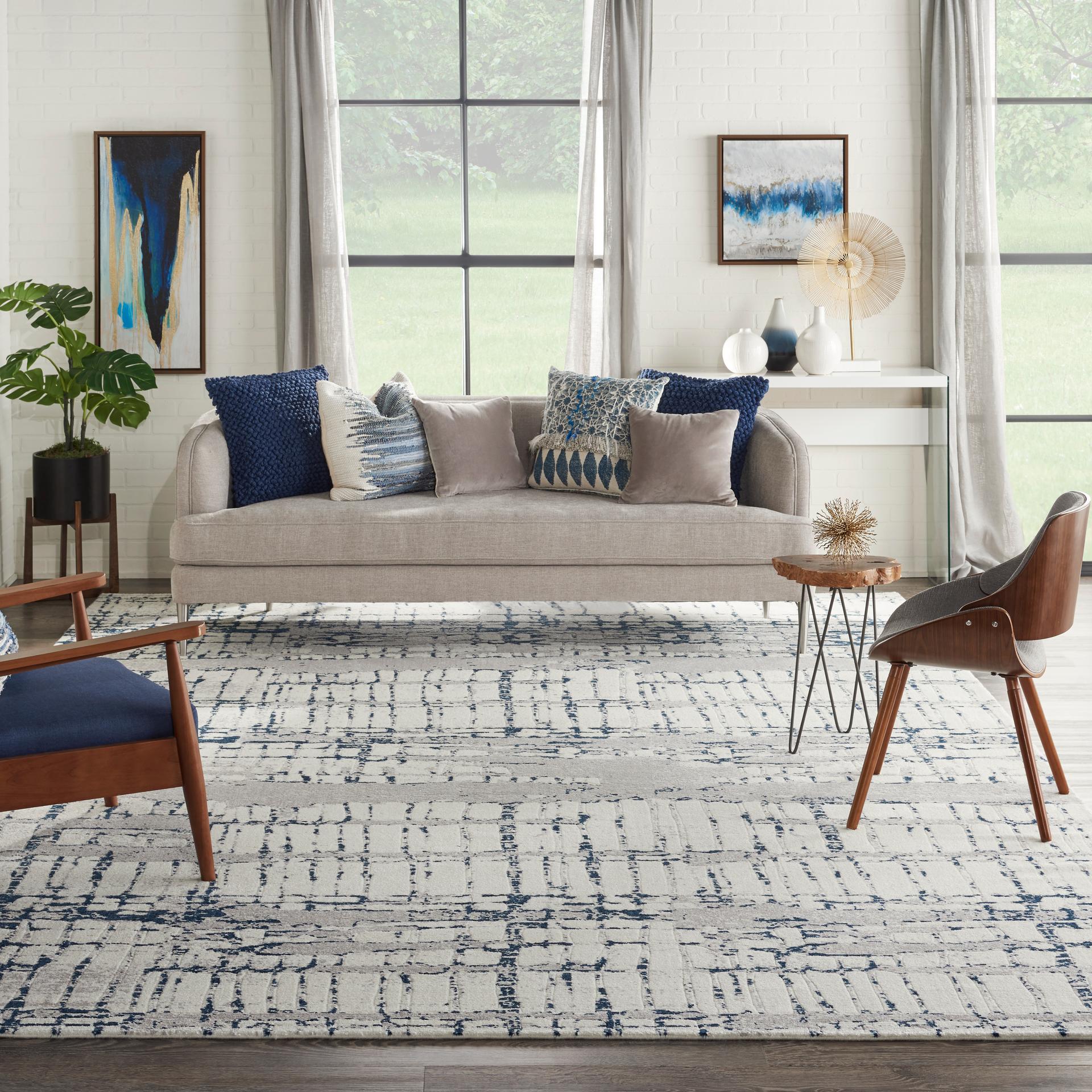 Twilight TWI10 Ivory Navy Rug