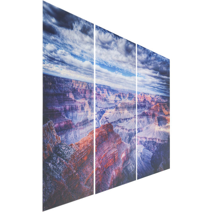 Glass Triptychon Grand Canyon Picture
