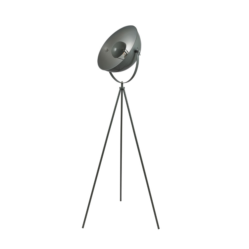 Sona Grey and Silver Tripod Floor Lamp