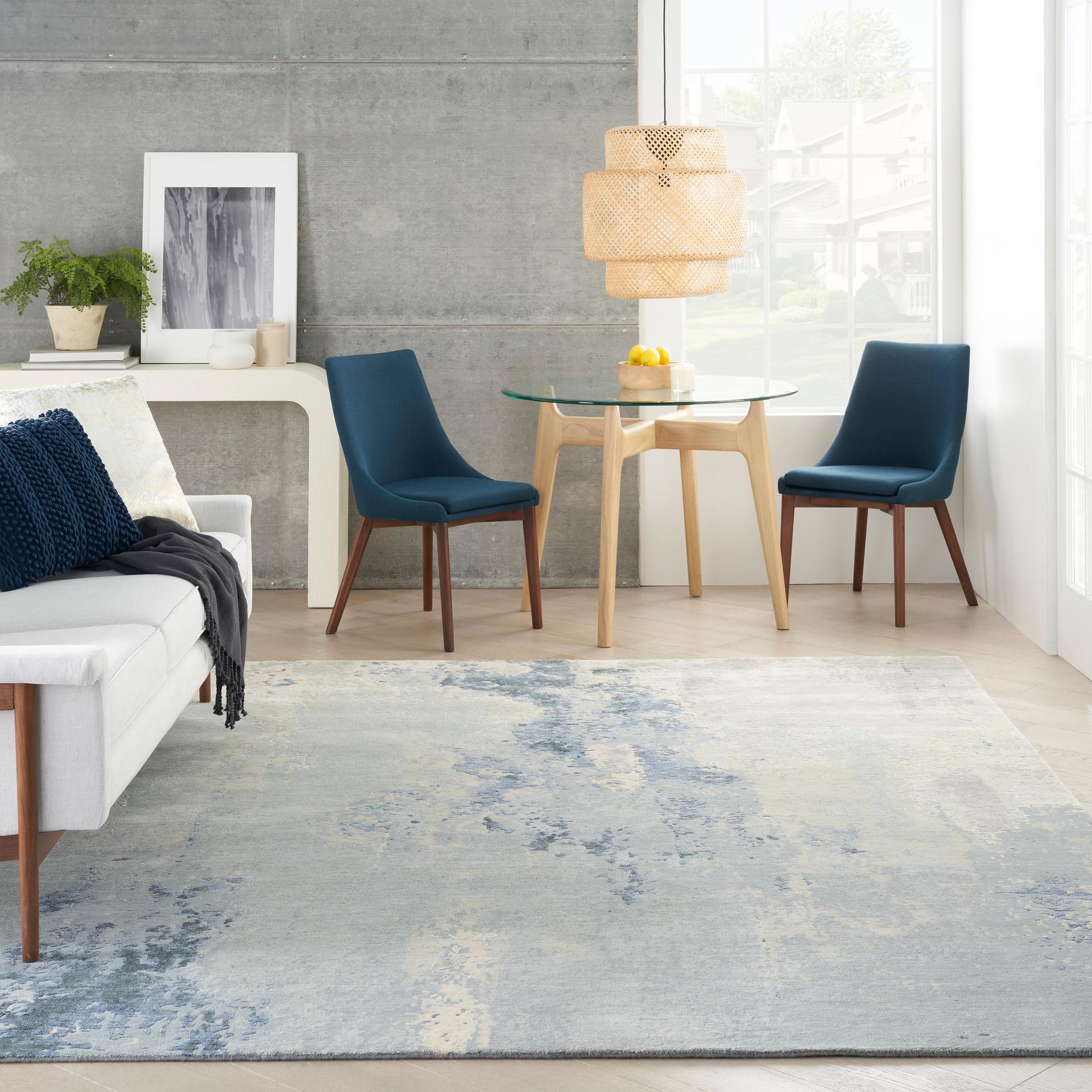 Silk Shadows SHA21 Blue Sky Rug