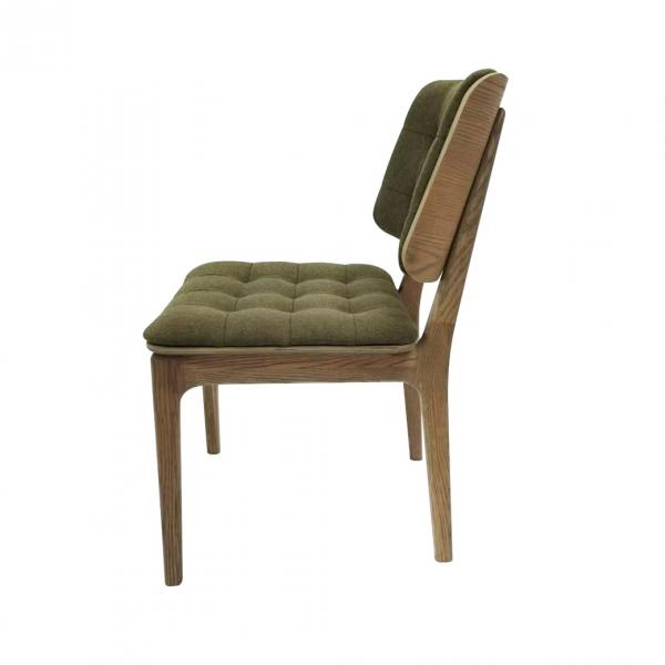 Boden Hunter Green Dining Chair Grey Oil Legs