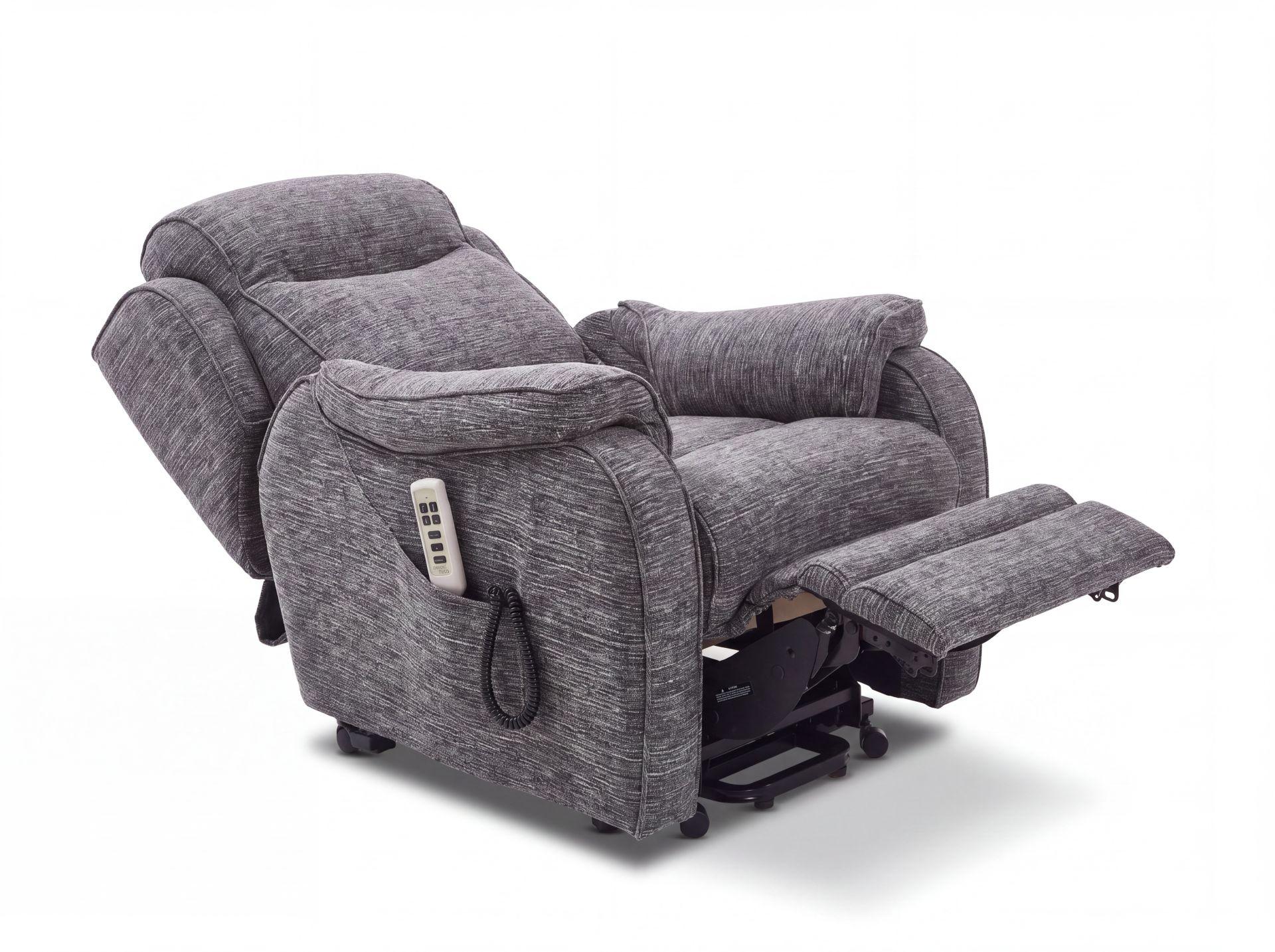 Boston Power Rise and Recline Armchair Waffle Slate