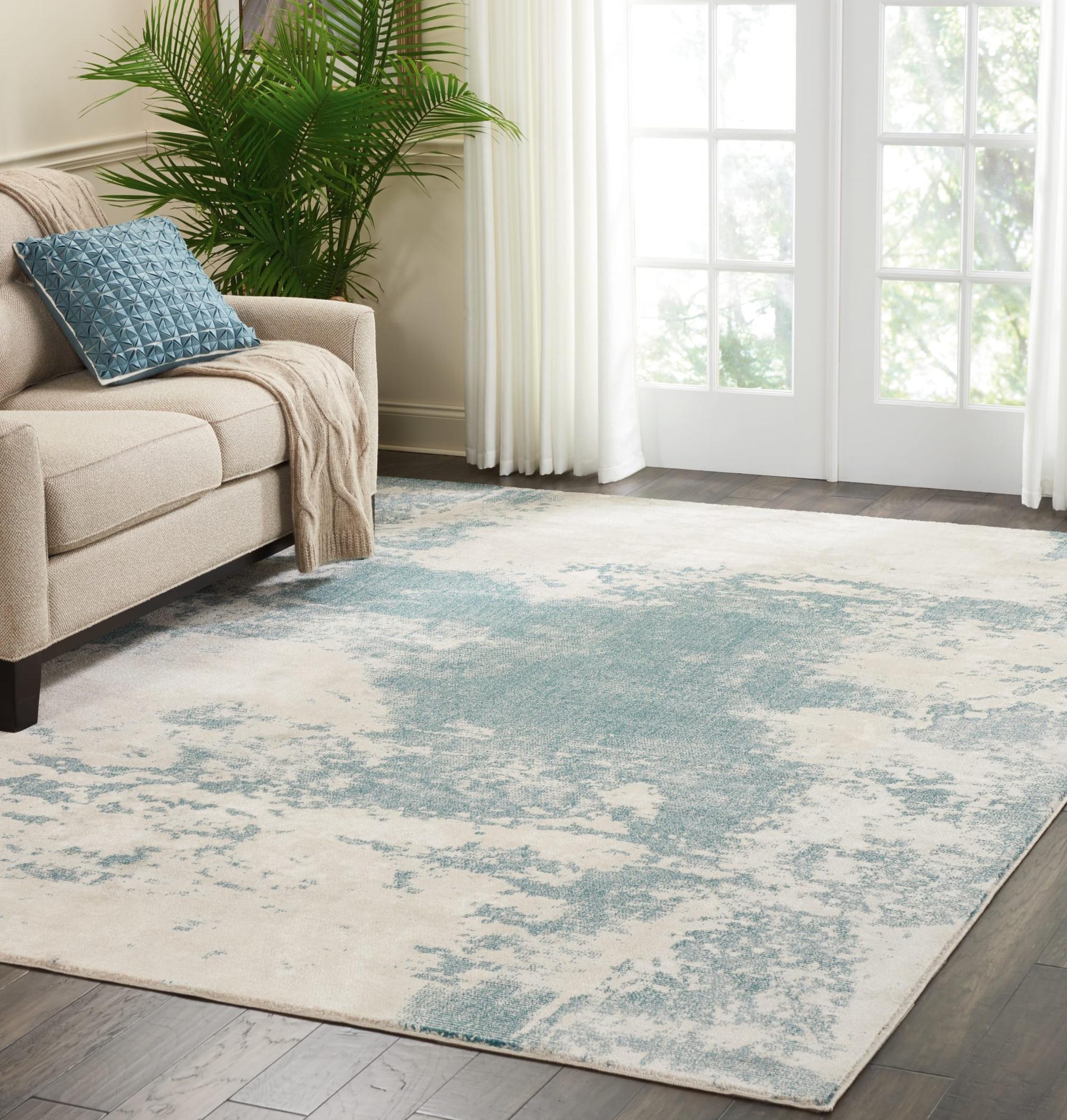 Maxell Rug MAE13 Ivory/Teal