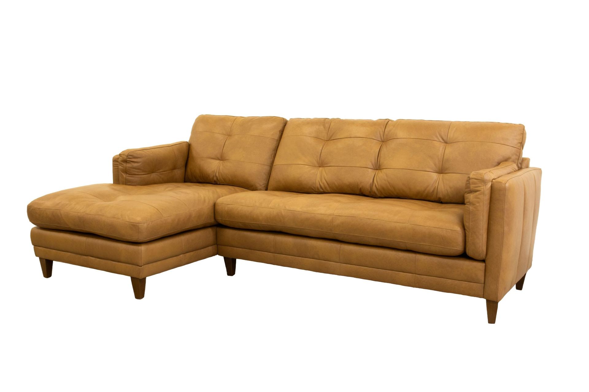 Webb & Barker Clement Chaise Sofa LHF Sundown Camel