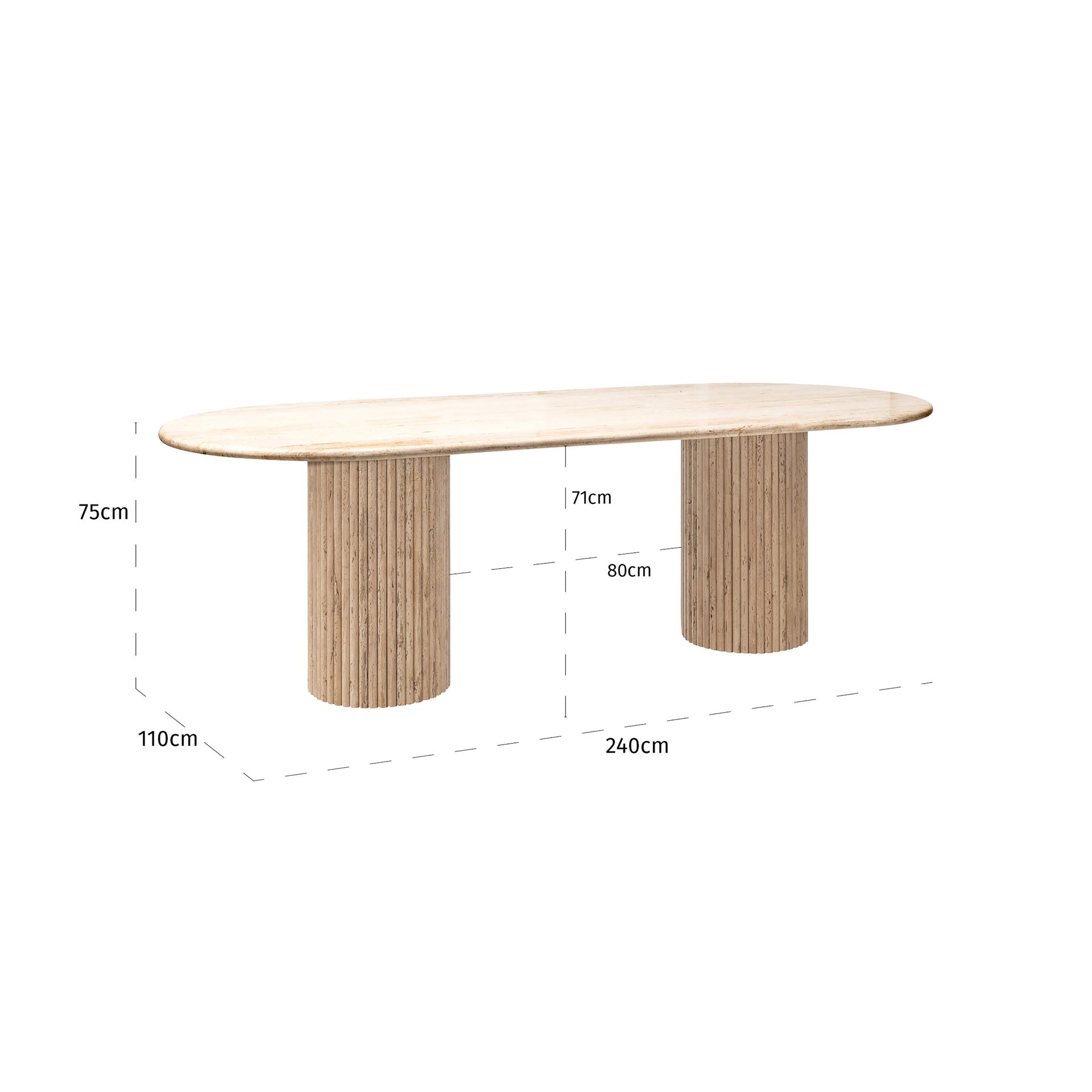Morelia Oval Dining Table