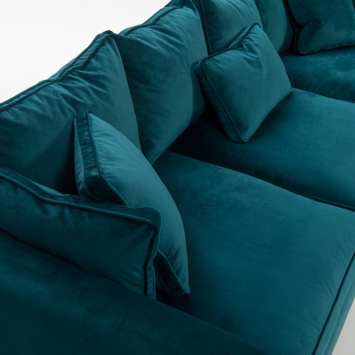 Prescott RHF Corner Sofa Lumino Teal - RHF