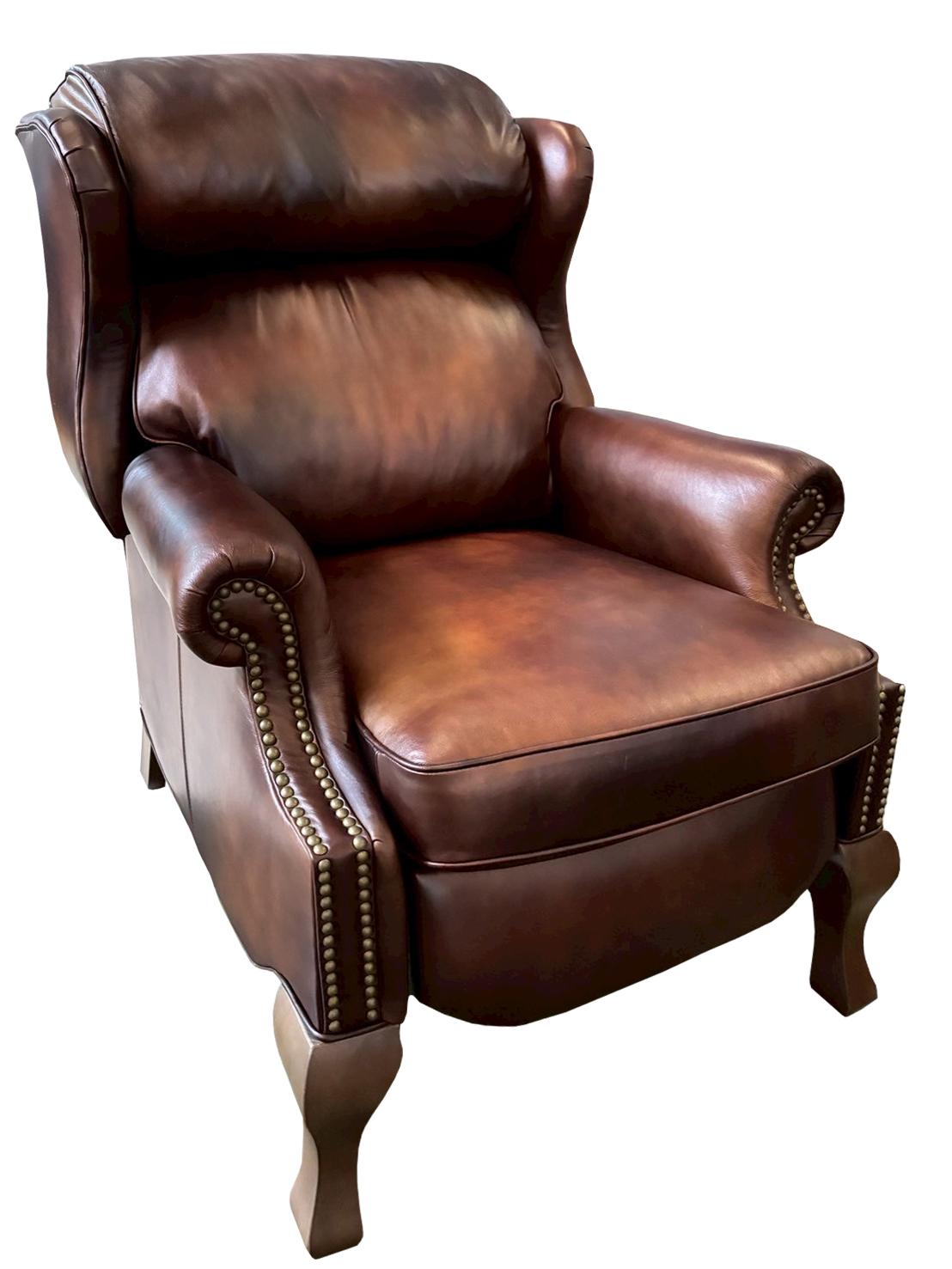 Craster Recliner Wing Chair Vinted Tan