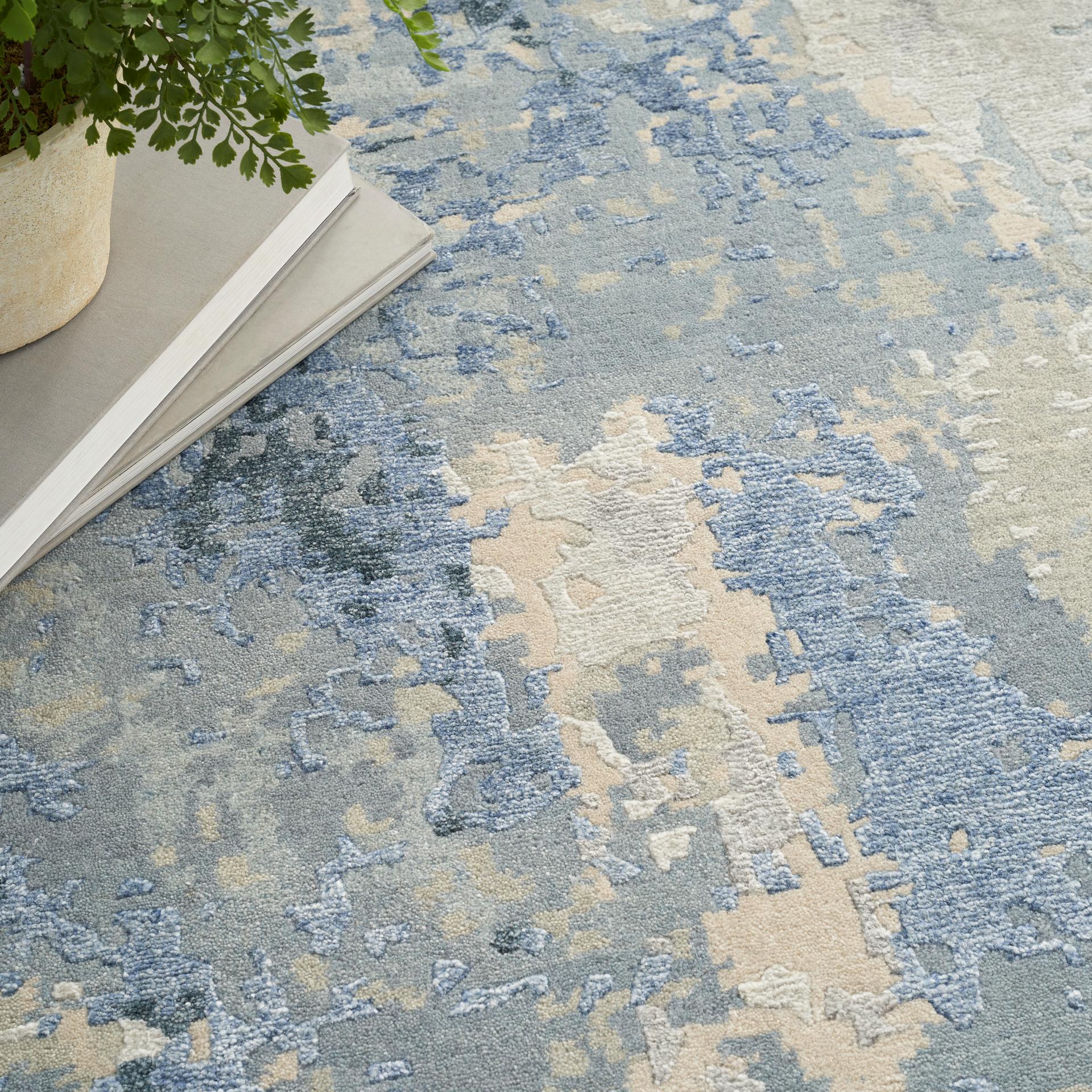 Silk Shadows SHA21 Blue Sky Rug