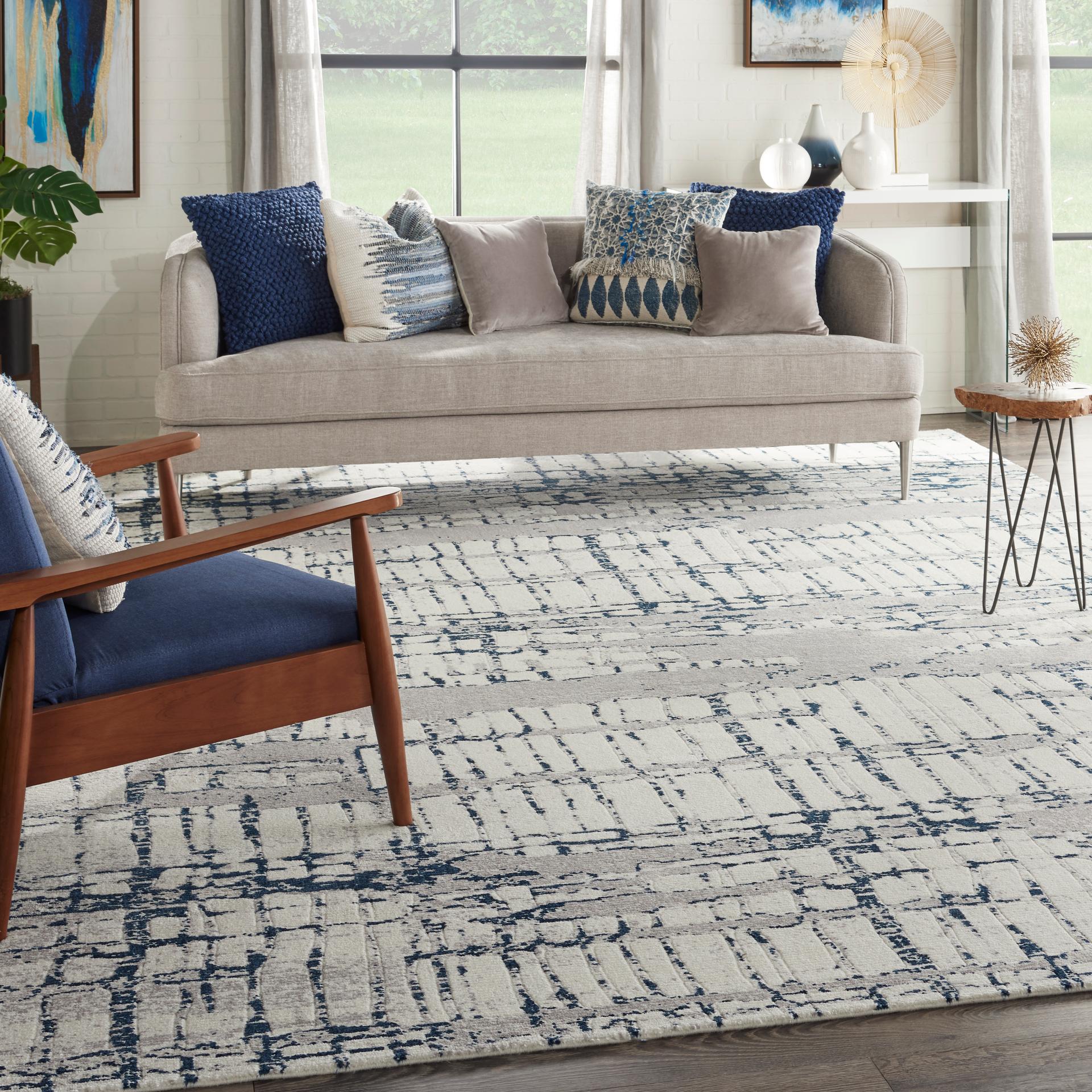 Twilight TWI10 Ivory Navy Rug