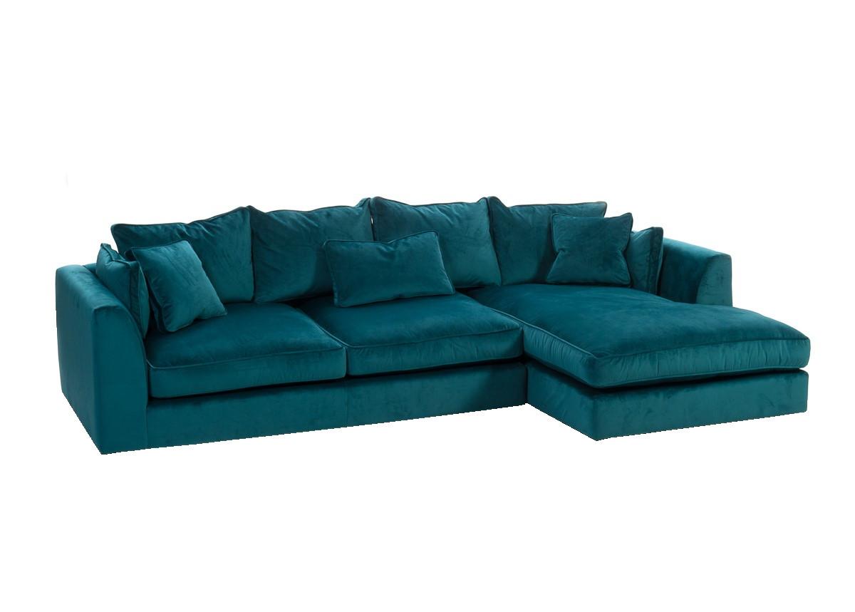 Prescott RHF Corner Sofa Lumino Teal - RHF