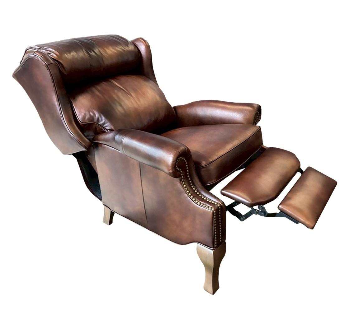Craster Recliner Wing Chair Vinted Tan
