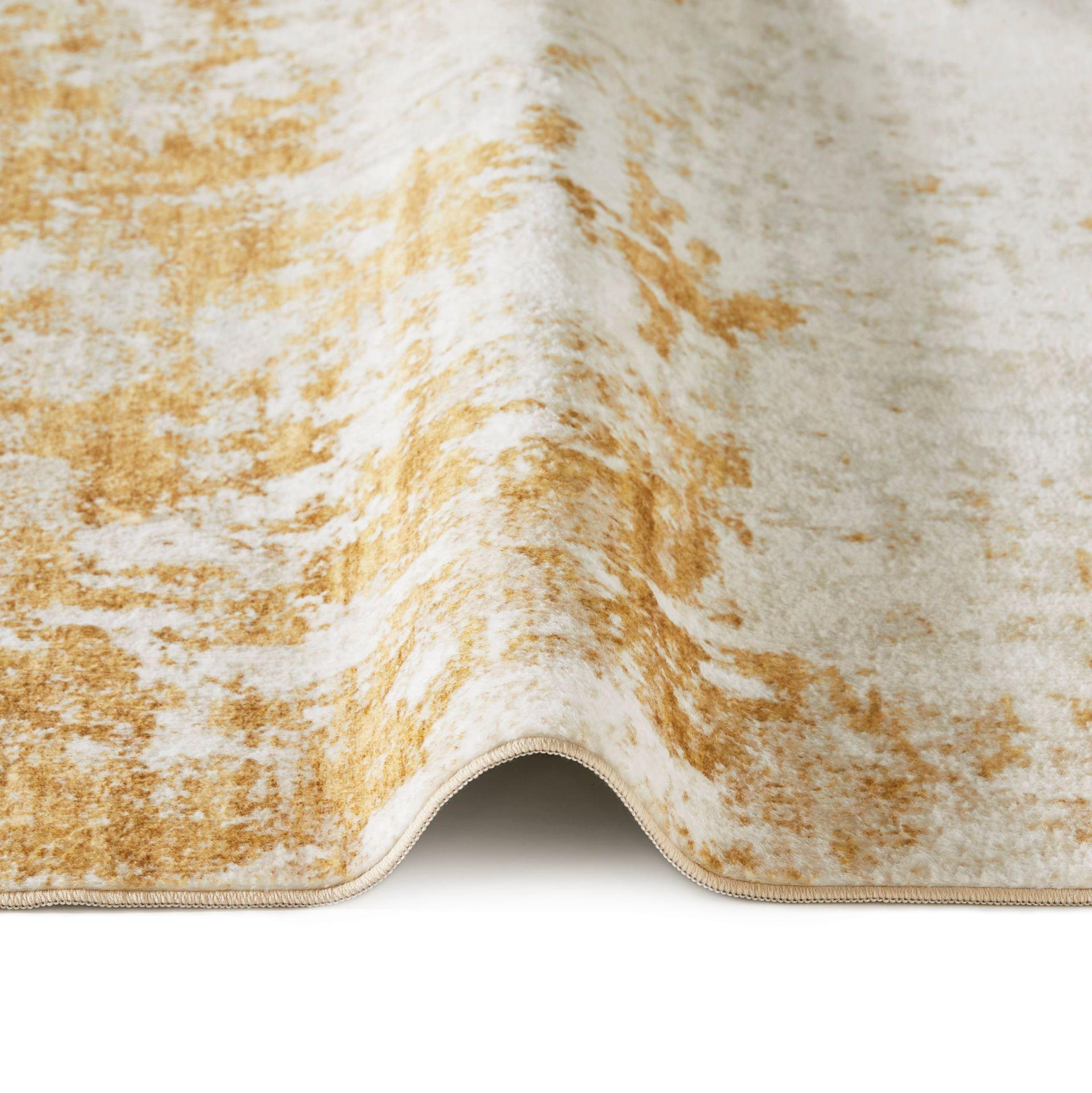 Concept Looms LUX12 Washable Rug Light Gold