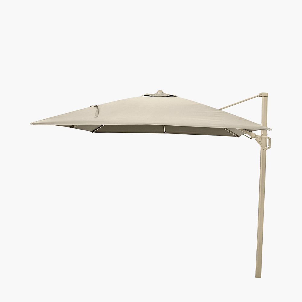 Champagne Glow Garden Parasol and Base