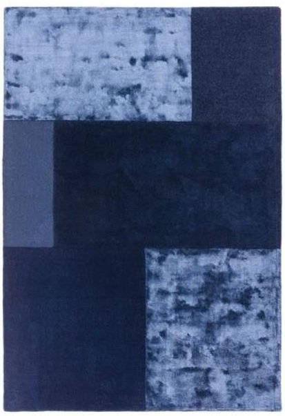 Tate Tonal Textures Rug Navy Blue