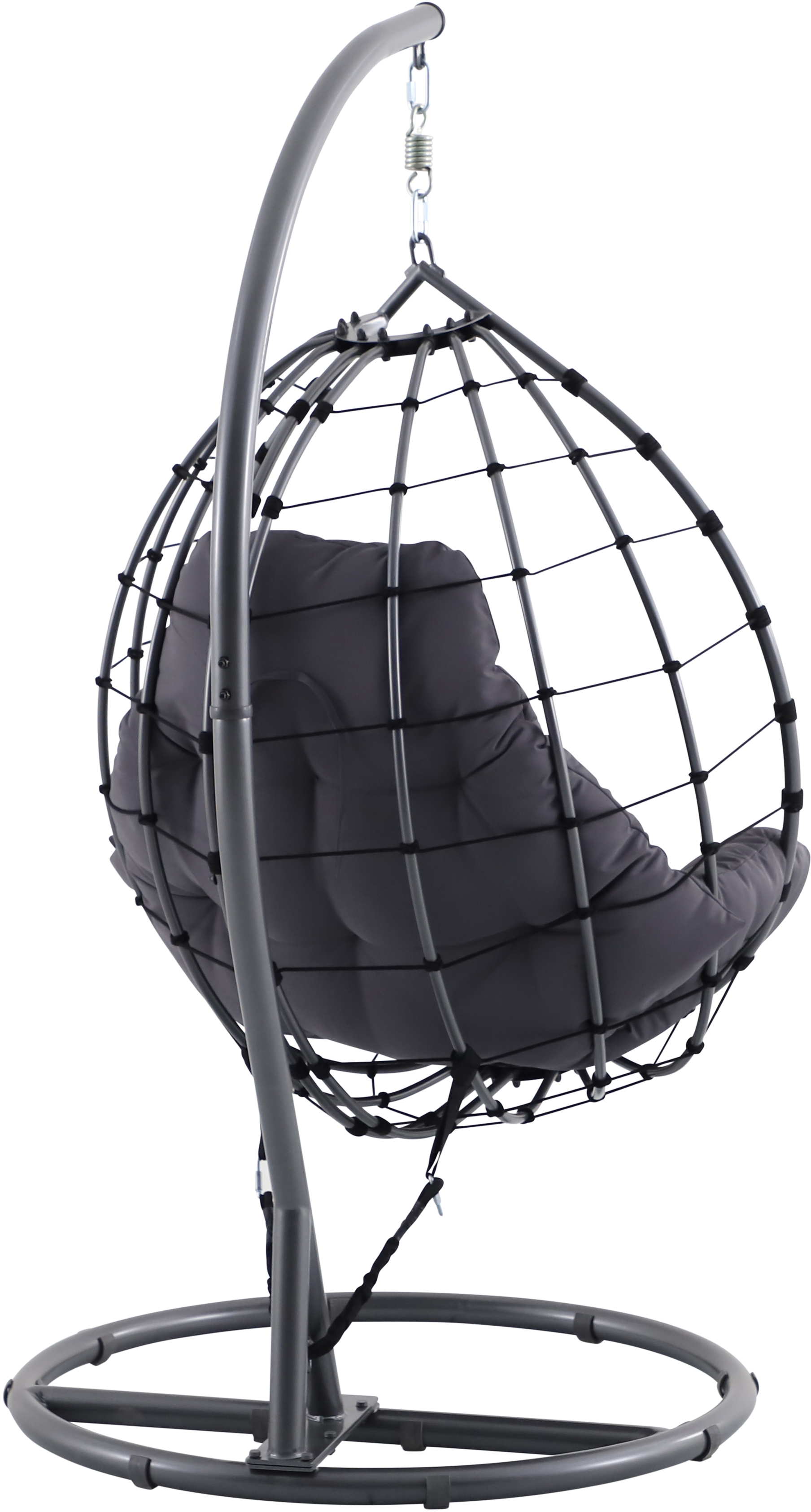 Shelton Garden Hanging Chair Anthracite
