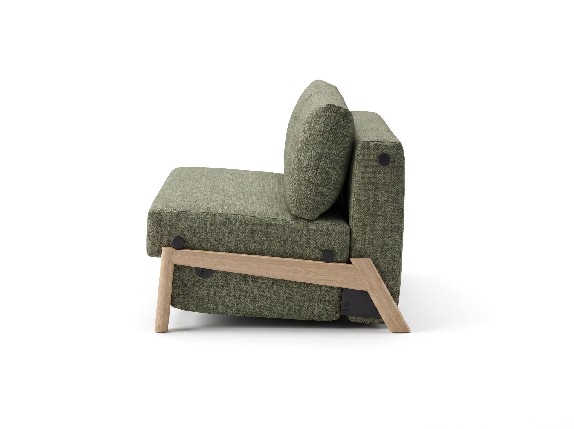 Selena 2 Seater Fabric Sofa Bed Olive Green