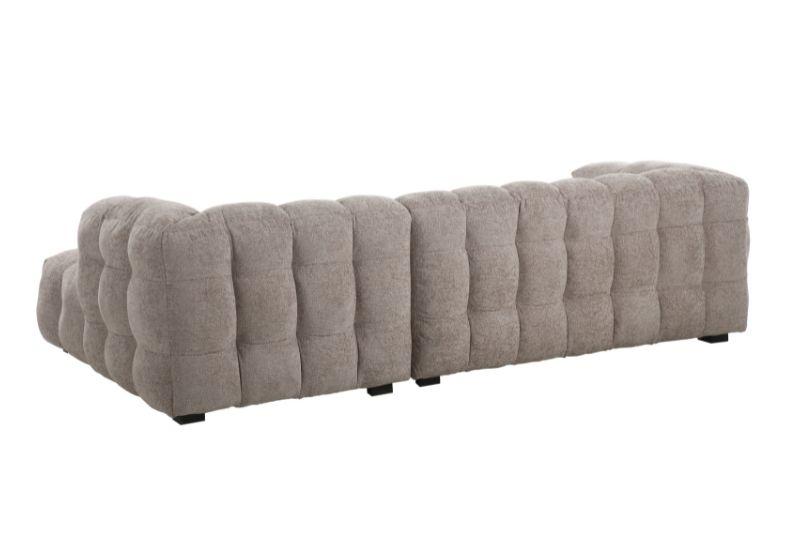 Alba Chaise Sofa RHF Fine Beige Glam
