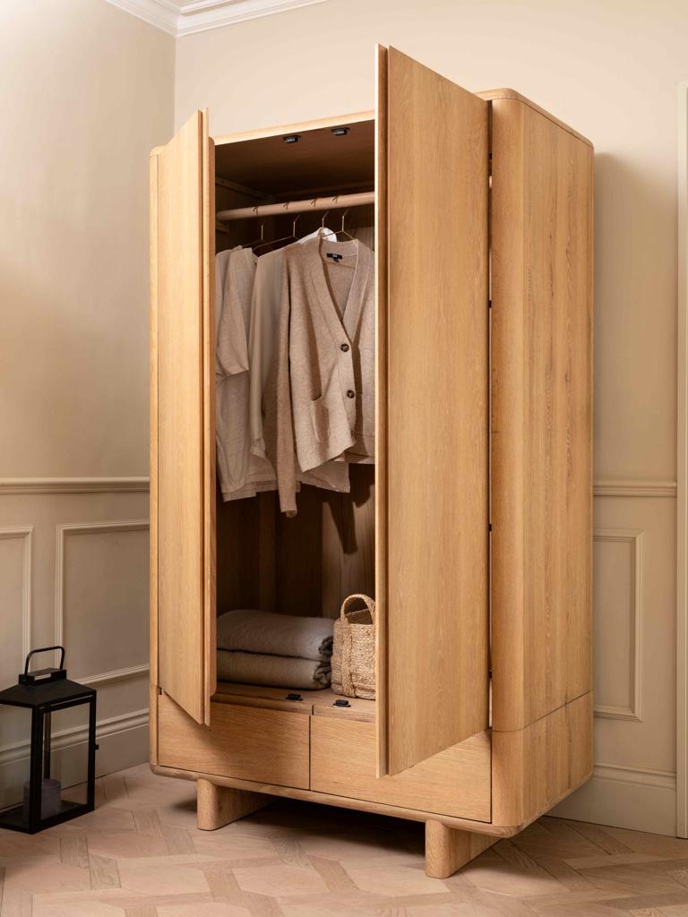 Rowan Double Wardrobe Oak