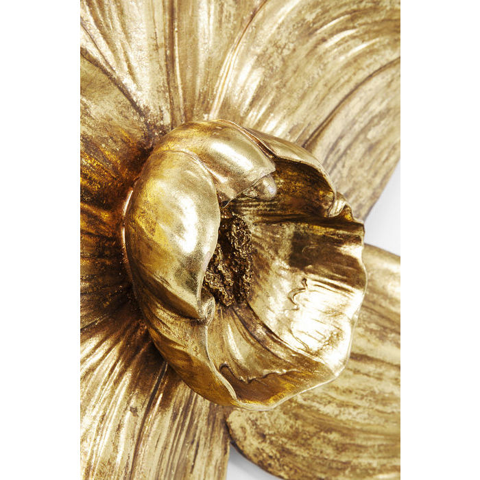 Gold Orchid Wall Decoration