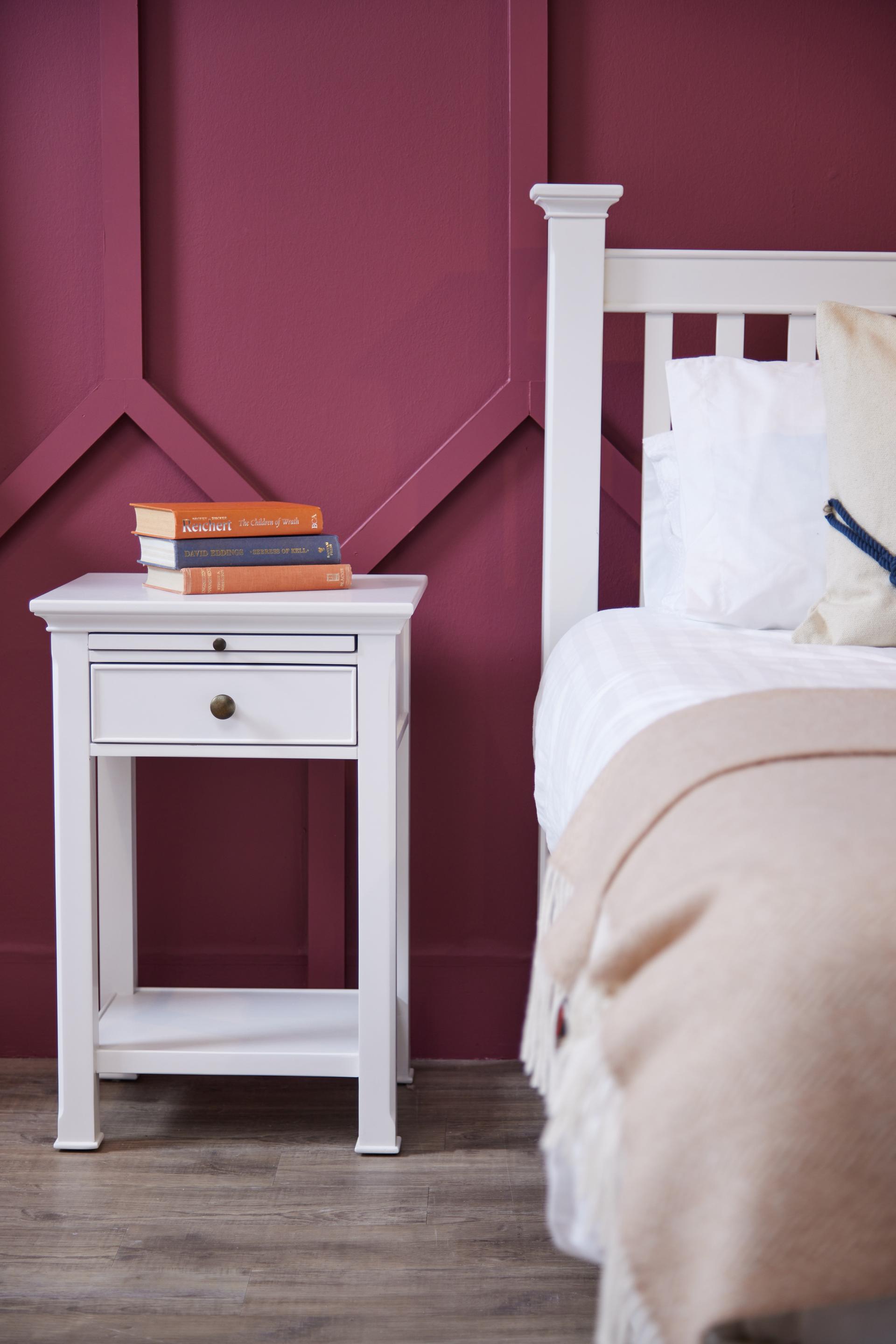 Pietra Bedside Locker Antique White