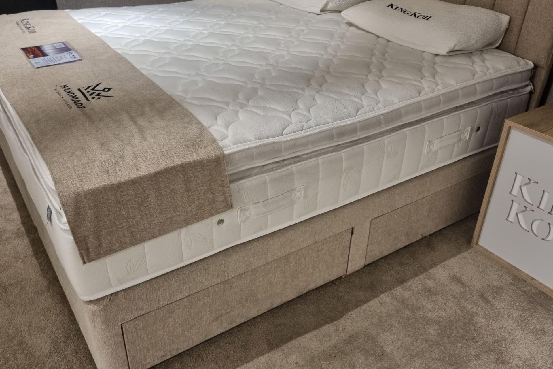 Ultimate Support 6ft Bed Set - Mattress, Base & Headboard - Clearance Cork