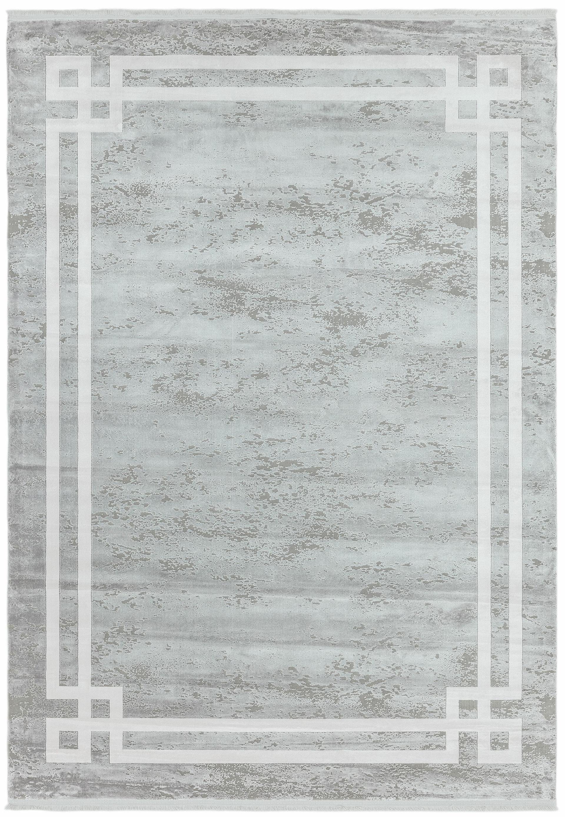 Olympia Rug OL01 Grey Pearl Border