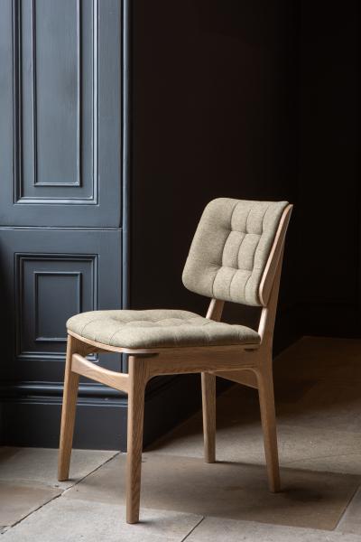 Boden Hunter Green Dining Chair Grey Oil Legs