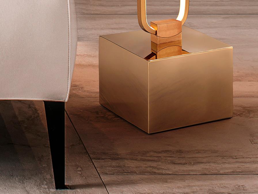 Colette Floor Lamp Rose Gold