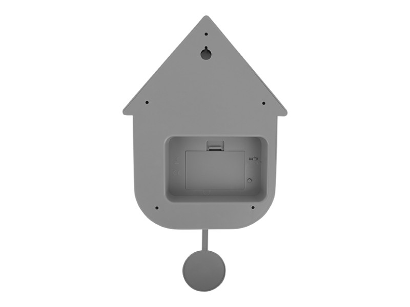 Modern Cuckoo Wall Clock - Mouse Grey