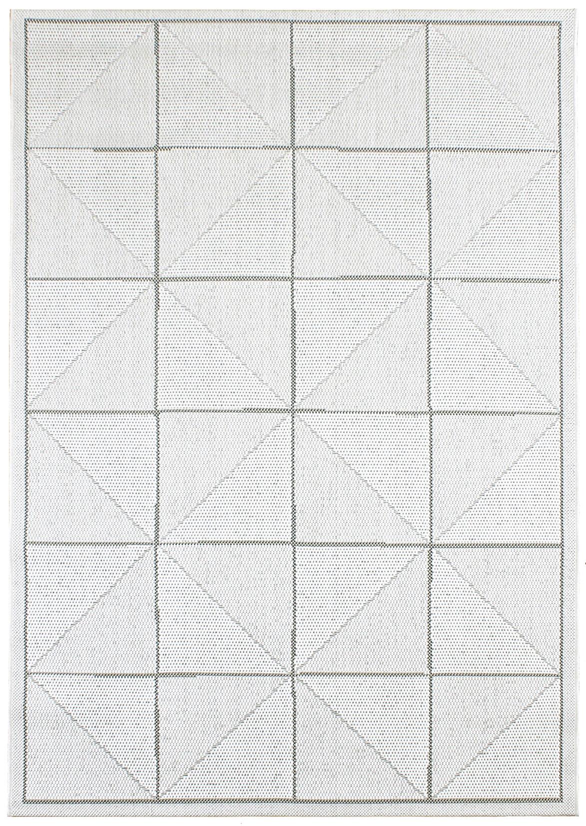 EL Ivory Check Rug 120x170cm