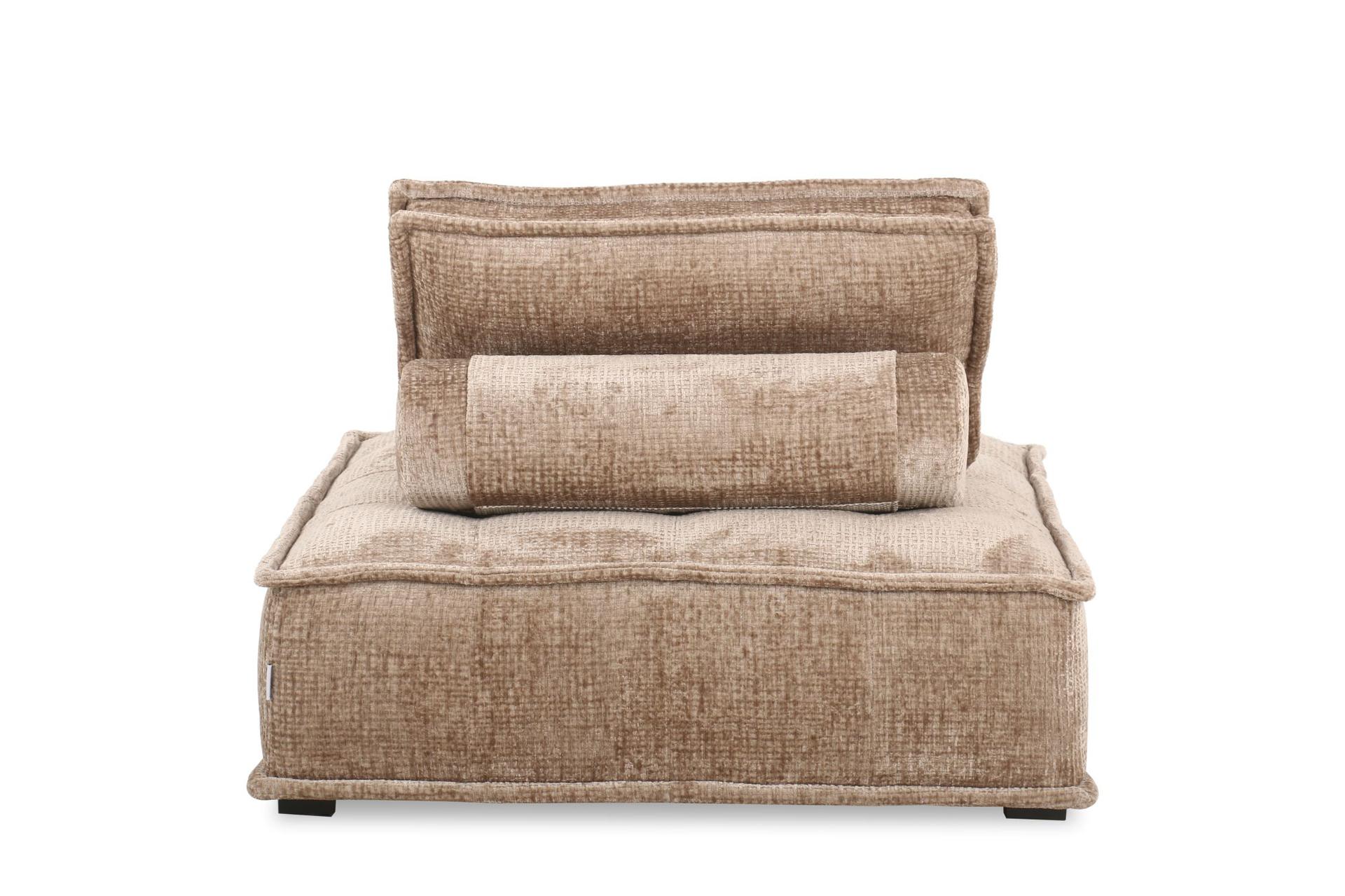 Fable Lounge Chair and Stool Bundle - Glam Block Sand