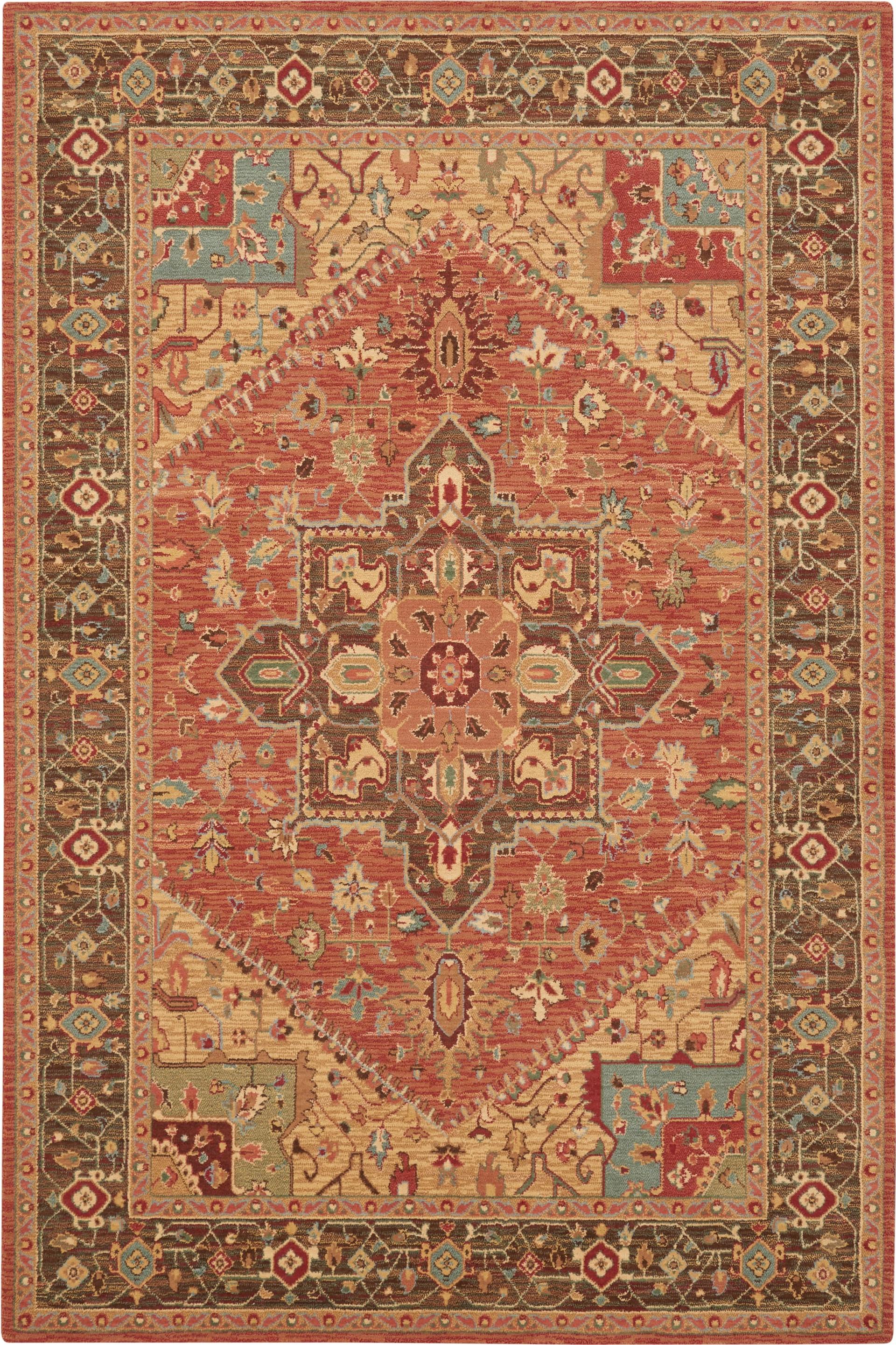 Living Treasures Rug LI01 Rust