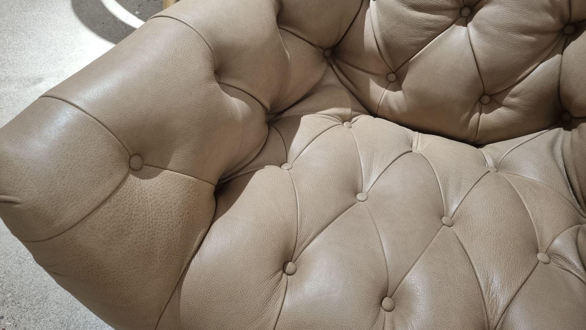 Amble Leather Chair Beige - Clearance Cork