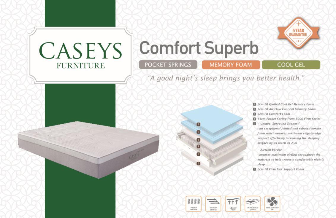 Caseys Comfort Superb 5ft Mattress