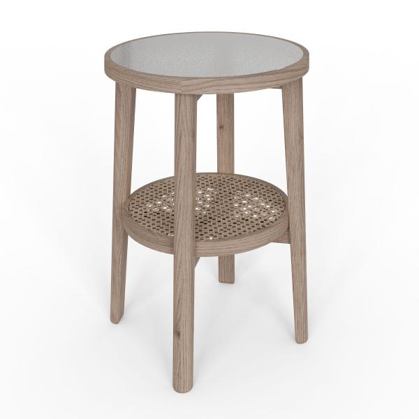 Hugo Rattan Lamp Table