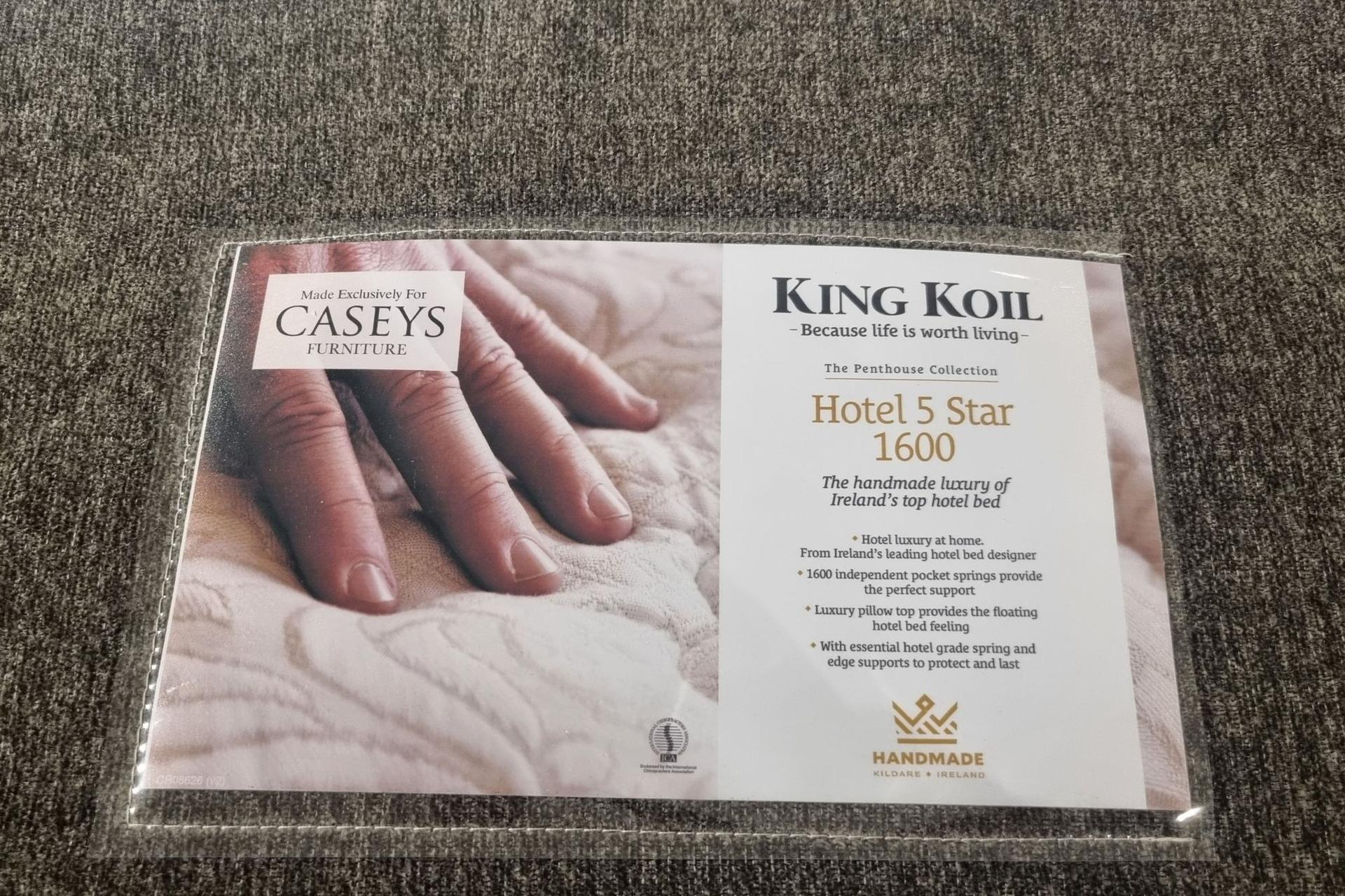 Hotel 5 Star Bed Set - Mattress, Base & Headboard - Clearance Cork