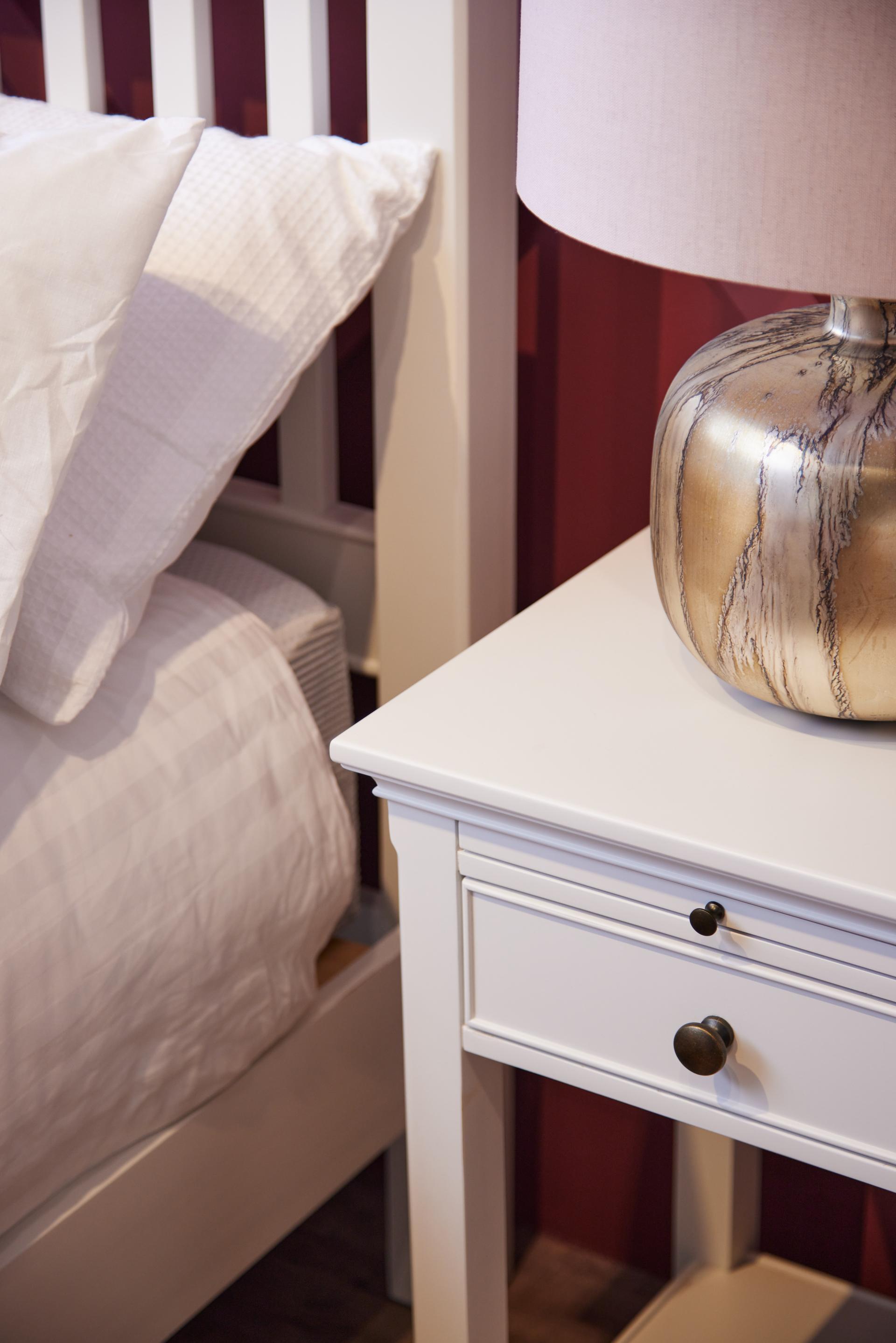 Pietra Bedside Locker Antique White