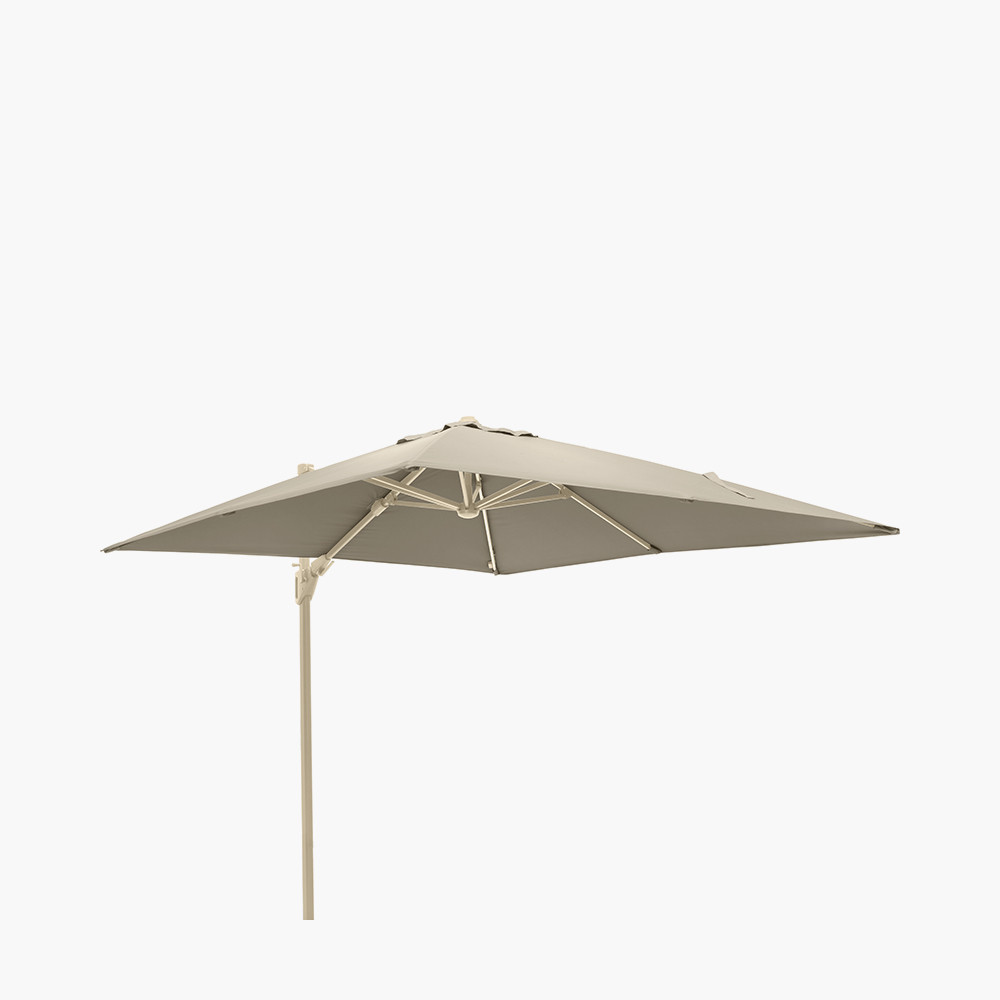 Champagne Glow Garden Parasol and Base