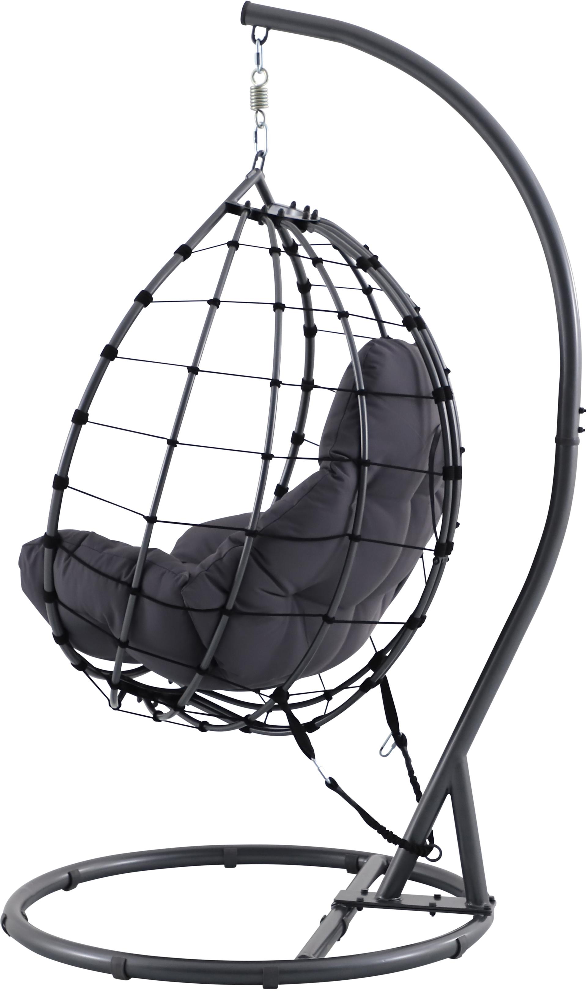 Shelton Garden Hanging Chair Anthracite