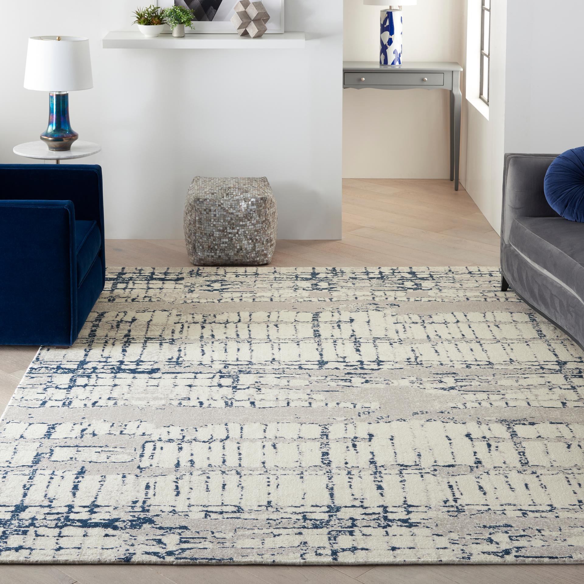 Twilight TWI10 Ivory Navy Rug