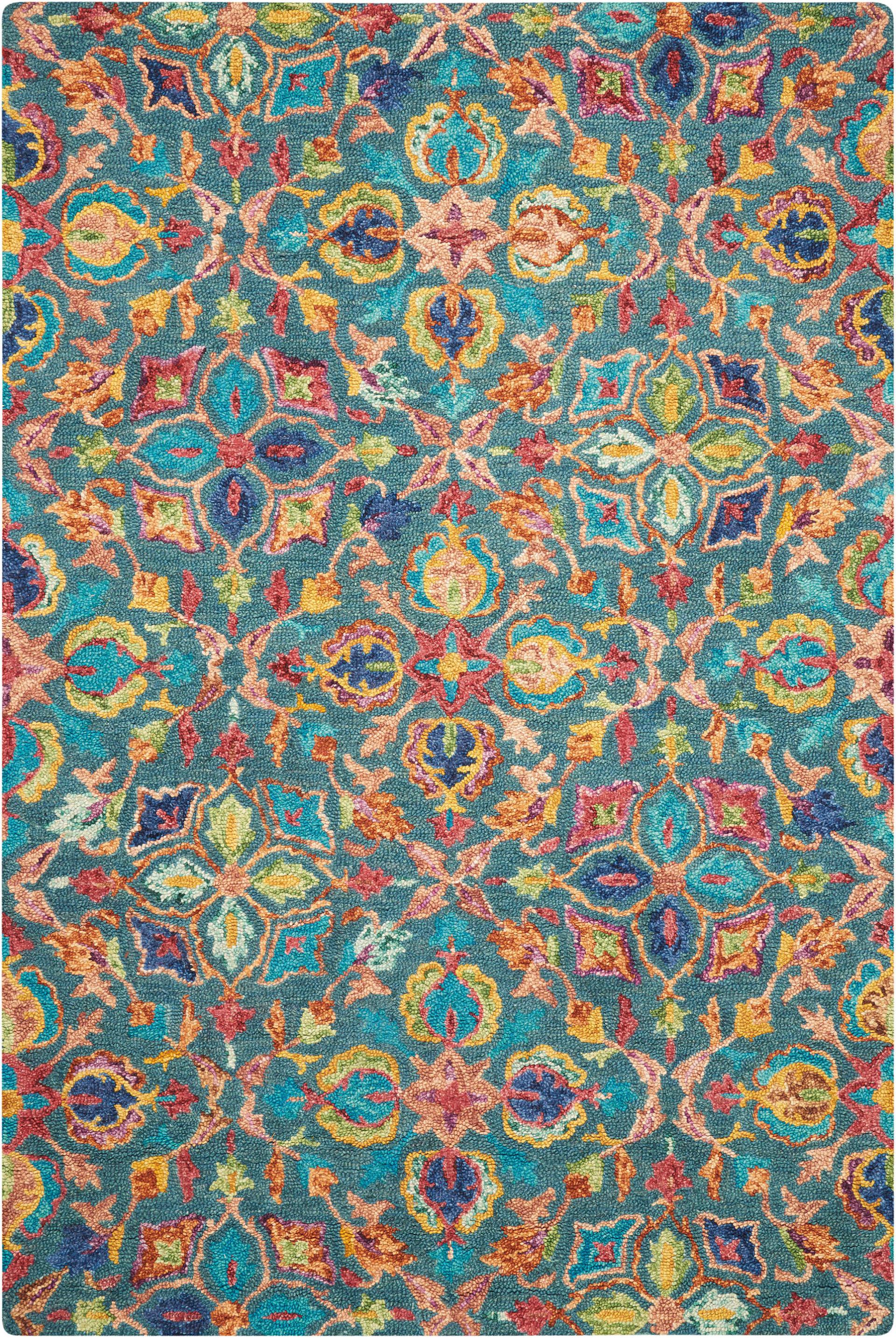 Vibrant VIB08 Teal Rug