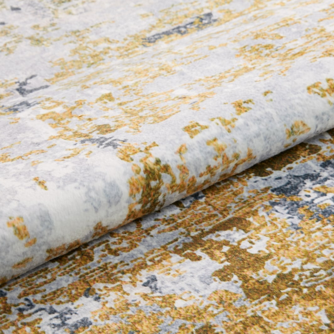 Concept Looms LUX09 Washable Rug Ivory Gold