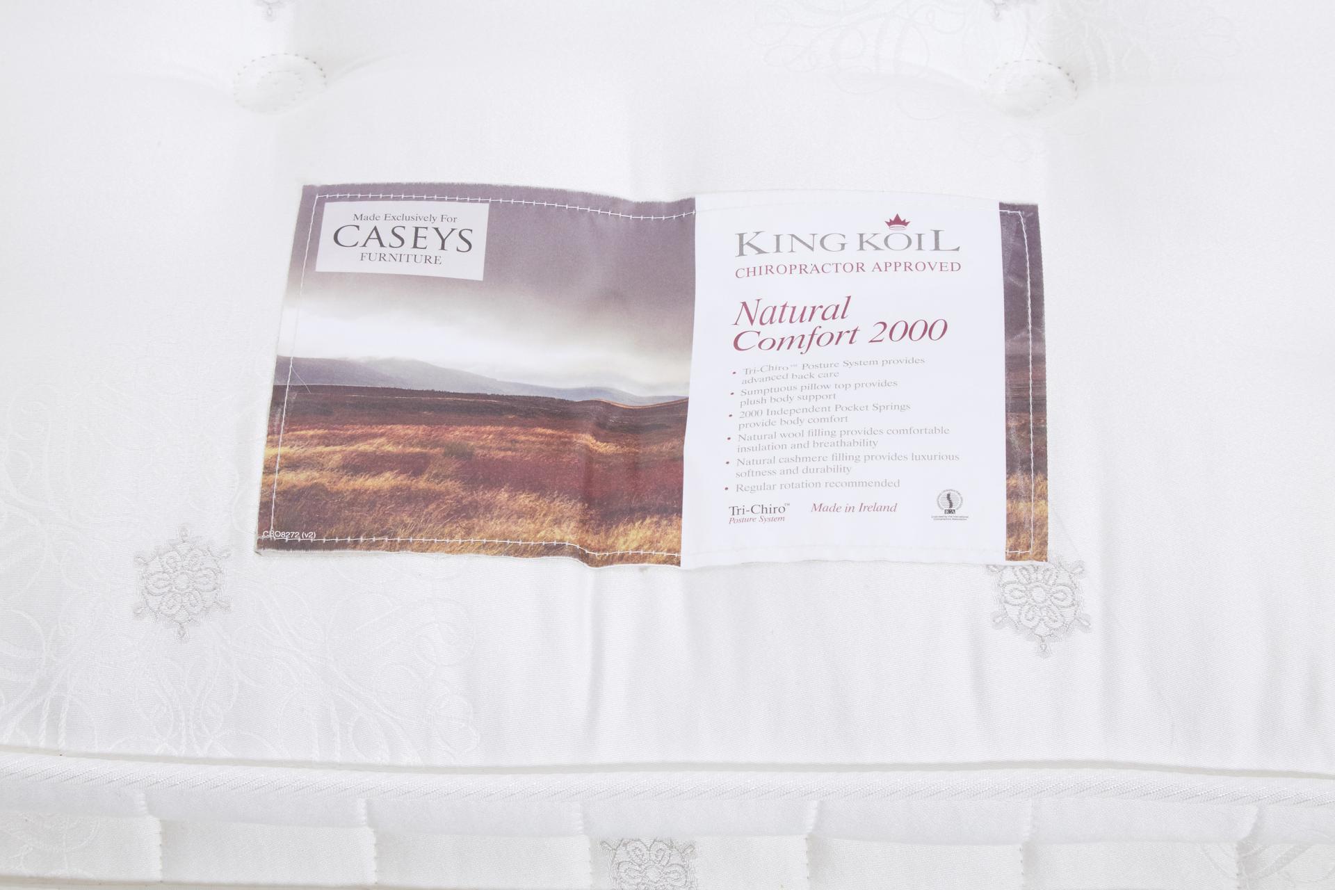Caseys/King Koil Natural Comfort 3ft Mattress