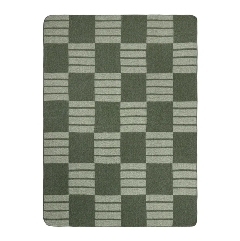 Harlech Woven Reversible Moss Throw Blanket