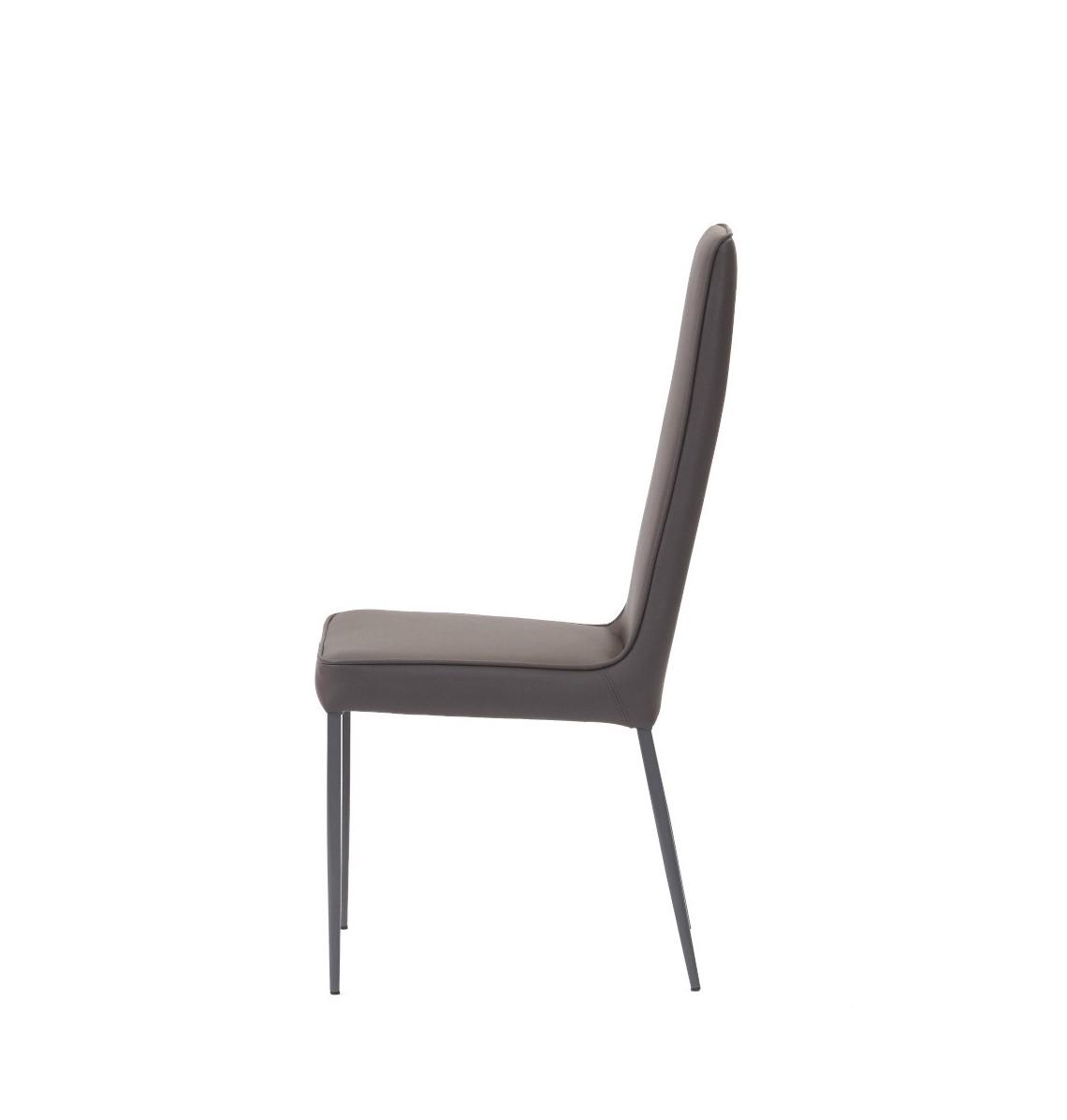 Mara Dining Chair Grey Ecopelle