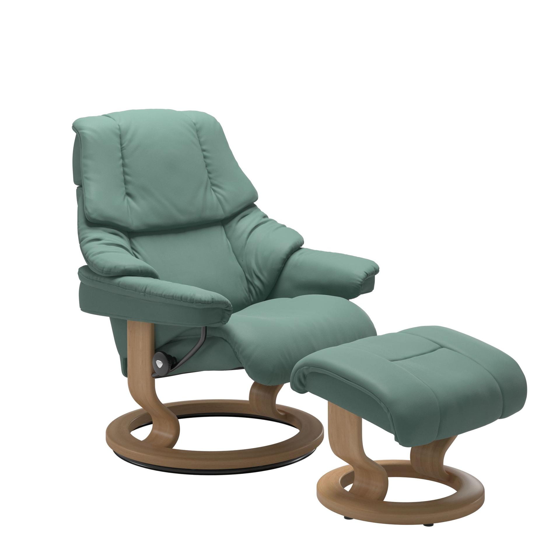 Stressless Reno Aqua Green Medium Recliner