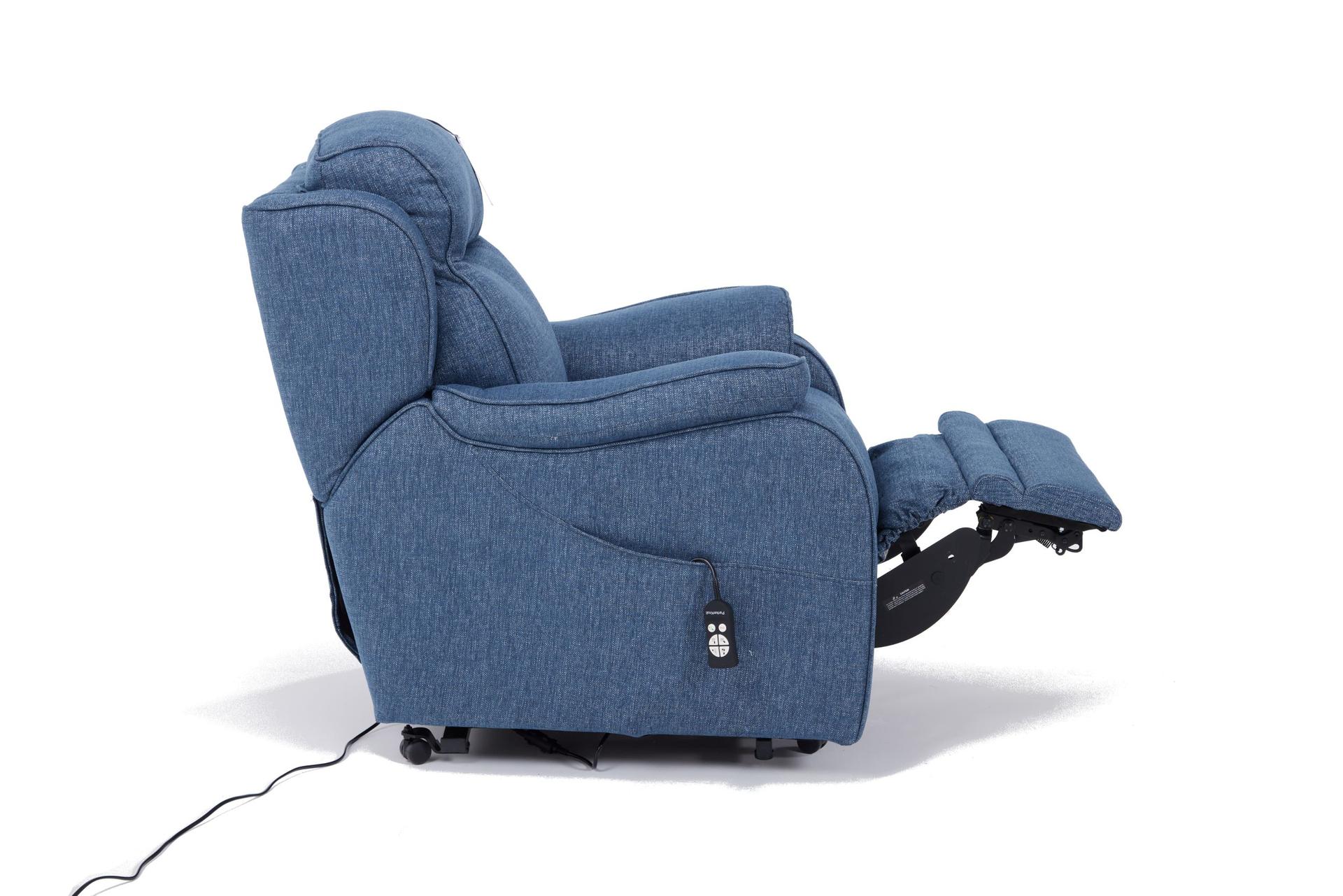 Boston Rise and Recline Armchair Carton Navy