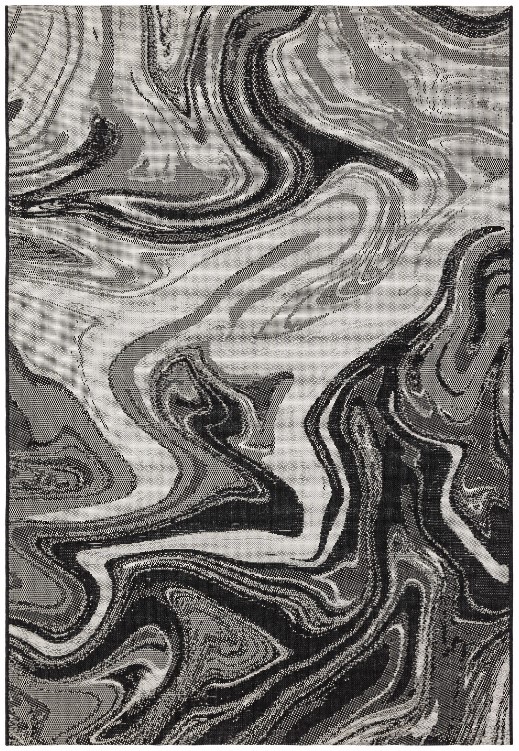 EL Black Marble Rug